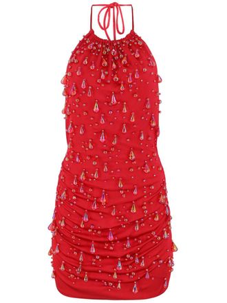 Cult Gaia embellished dress - women - Viscose - S - Red
