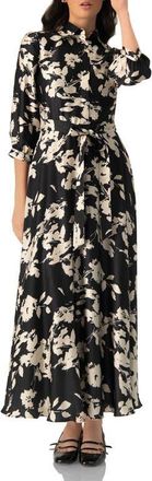 Ivonne Shirt Maxi Dress in Black at Nordstrom, Size 14