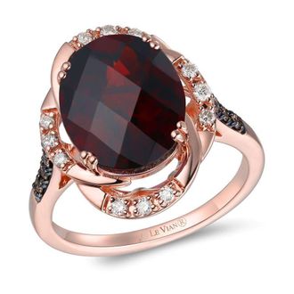 Le Vian Ladies Large Center Semiprecious Cocktail Rings set in 14K Strawberry Gold TRTV 167AGAR