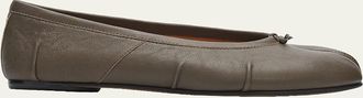 Maison Margiela Tabi Leather Split-Toe Ballerina Flats