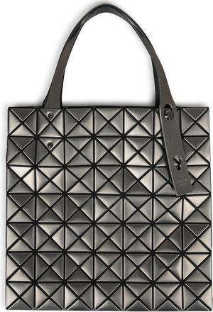 Issey Miyake Womens Tote Bag Platinum Charcoal Polyester Handbags Hand