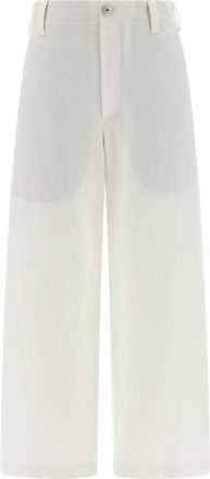 Brunello Cucinelli White Chino Crop pants
