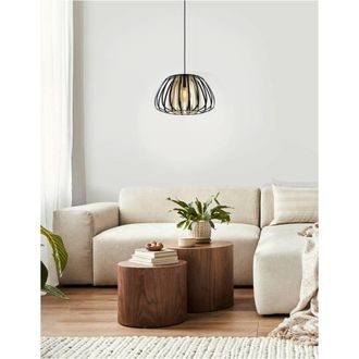 Loops Stylish Modern Black & Gold Pendant Light for Your Home Ceiling