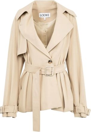 Loewe Peplum jack met riem - Beige