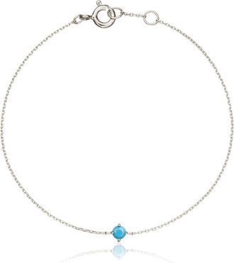 Lily & Roo Silver Small Birthstone Pendant Bracelet