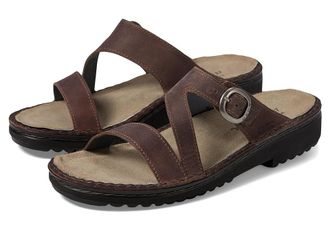 Naot Geneva Womens Sandals Brown Haze Leather : EU 41 (US Womens 10) M