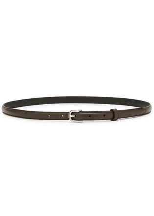 Toteme Leather Belt - Chocolate - 70 (UK6/xS)
