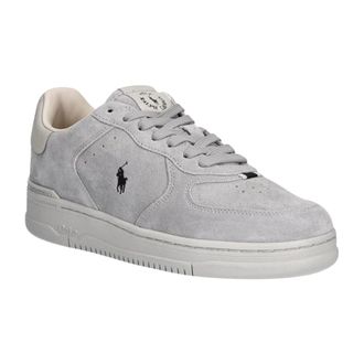 Polo Ralph Lauren Schoenen, Heren, Grijs, 41 EU, Leer, Mastr Ct Rib Sneakers
