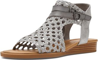 Blowfish Anuella Strappy Sandals Womens Sandals Silver : 6.5 M, Faux Leather