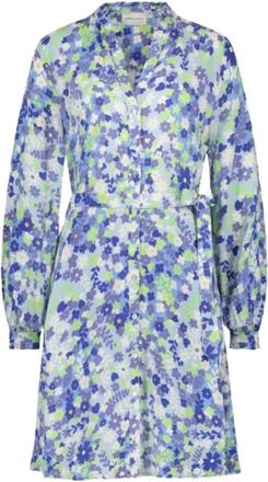 Fab By Fabienne Chapot Dorien Overhemdjurk - Dames - Korte kleedjes - Blauw - L - Leer - Kleedjes