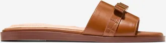 Cole Haan Womens Go-To Emalia Slide Bow Sandals - Brown Size 10.5