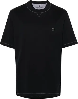 Brunello Cucinelli Contrast-stitching T-shirt