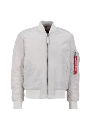 Alpha Industries Bomberjacke ALPHA INDUSTRIES MA-1 VF Vintage Fit 59, Herren, Gr. L, grau (pastel grau), Obermaterial: 100% Nylon; Futter: 100% Nylon; F&uuml;llung: 100% Po