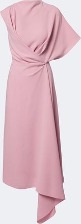 Roksanda Ilincic Elva asymmetric cr&ecirc;pe midi dress