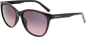 Nautica N905SP Polarized 001 Womens Sunglasses Black Size 57