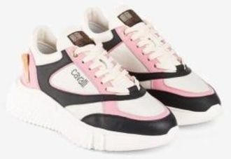 Roberto Cavalli Tiger Tooth Low-Top Sneakers, Brand Size 39 ( US Size 9 )