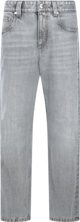 Brunello Cucinelli Jeans Light Grey Denim-Donna