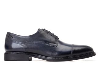 Base London Magnus Mens Leather Shoes - Navy - Size UK 12