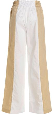 Fabiana Filippi Two-Tone Cotton Trousers - White