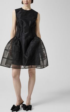 Cecilie Bahnsen Womens Claudie black organza mini-dress