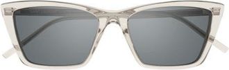 Saint Laurent 54mm Cat Eye Sunglasses in Beige at Nordstrom