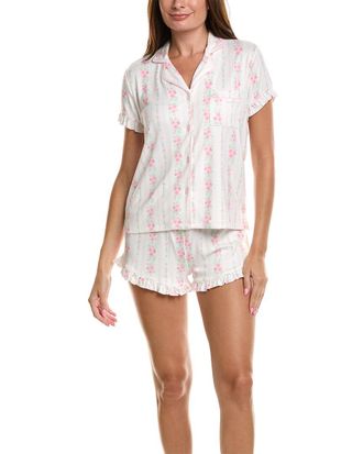 PJ Salvage 2pc Roses Are Pink Pajama Set