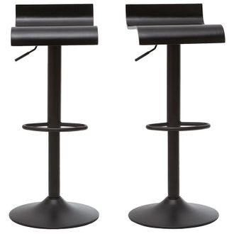 Miliboo Sgabelli da bar design nero (lotto di 2) surf
