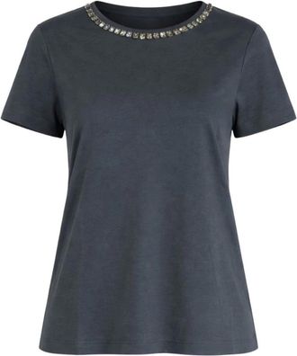 Max Mara T-Shirts, female, Blue, Size: M Bingo T-shirt