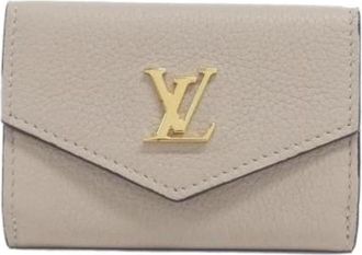 Louis Vuitton Pre-owned Tri-fold Portemonnee - Dames - Vintage Accessoires - Grijs - ONE Size - Leer - Vintage