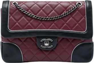 Chanel Pre-owned Vintage Quilted Shoulder Bag - Dames - Vintage Schoudertas - Rood - ONE Size - Leer - Vintage