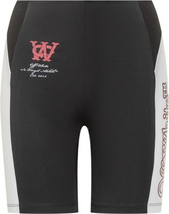 Off-white Cycling Shorts - Dames - Korte Broeken - Zwart - M - Korte Broeken