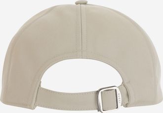 Gucci Womens Baseball Cap Cotton White Hat