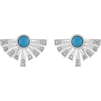 Lucy Quartermaine Egyptian Turquoise Studs in Sterling Silver at Nordstrom