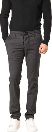 Mason's Broeken, Heren, Grijs, 3Xl, Wol, Slim Fit Wol Chino Broek Grijs