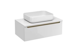 Puma Naturel - Mueble De Ba&ntilde;o Bajo Lavabo Stilla 80x30x45 Cm, Blanco (stillad08005dbi)