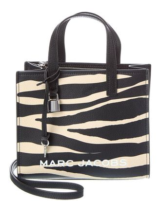 Marc Jacobs Mini Zebra Bold Grind Leather Tote