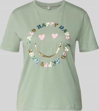 Only Regular Fit T-Shirt aus reiner Baumwolle Modell KITA in Schilf, Gr&ouml;&szlig;e XL