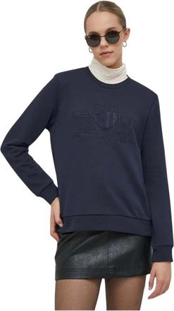 GANT Dames, Sweatshirts & Hoodies, Blauw, Maat: XS Katoen