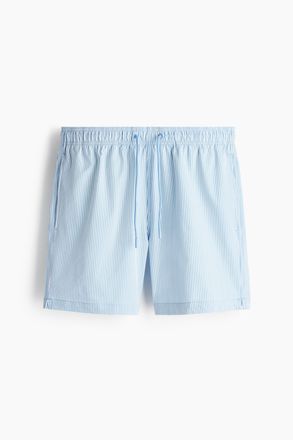 H&M Badeshorts aus Seersucker - Blue