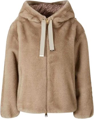 Herno Jassen, Dames, Beige, L, Maternity Kleedjes