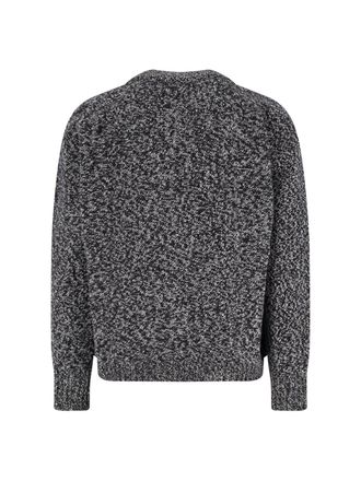 STUDIO NICHOLSON Chunky Marl-Knit Lambswool Cardigan - Gray