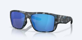 Costa Unisex Taxman Polarized Sunglasses In Deep Water Camo Blue Mirror