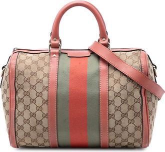 Gucci Pre-owned Gucci Medium GG Canvas Web Joy Boston Bag Ladies 9L58K1YRYEO0F84P