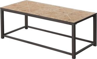 Monarch Specialties Coffee Table, Accent, Cocktail, Rectangular, Living Room, 42 L, Brown Tile