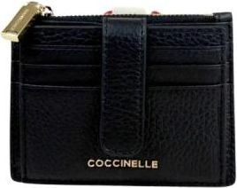 Coccinelle Metallic Soft Card Holder - Dames - Portefeuilles - Zwart - ONE Size - Leer - Accessoires