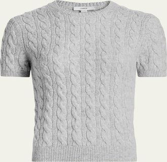 Vince Cable-Knit Cashmere-Blend Sweater