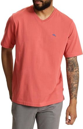 Tommy Bahama New Bali Skyline V-Neck T-Shirt in Red Ginger at Nordstrom, Size Xxx-Large