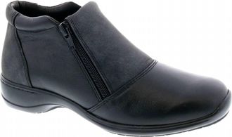 Ros Hommerson Womens Superb Comfort Ankle Bootie In Black Leather