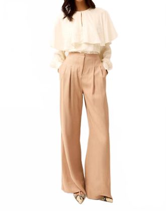 Marie Oliver Macbee Wide Leg Pants In Sesame