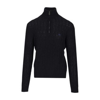 Etro Roma Stitch Turtleneck - male - Etro - Knitwear - Blue - M - Knitwear